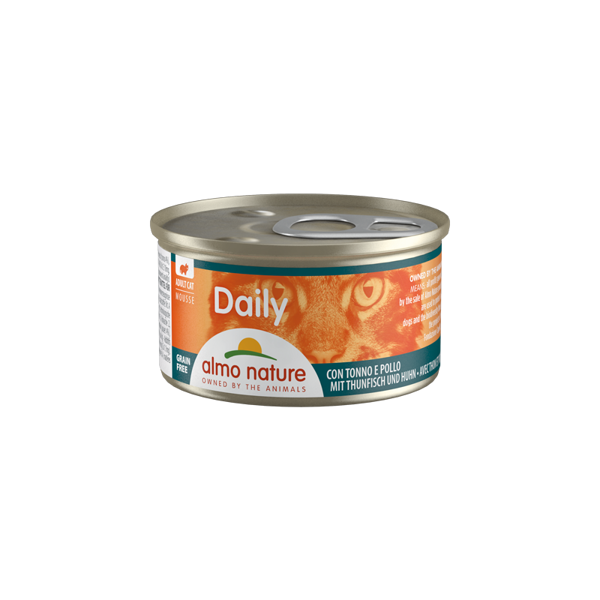 Almo Nature DAILY gaisīga pastēte ar tunci un vistu, 85gx6