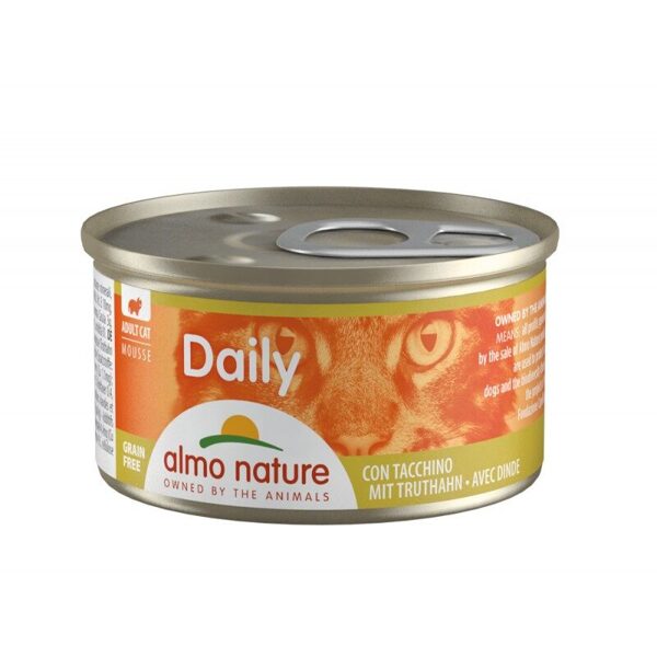 Almo Nature DAILY gaisīga pastēte ar tītaru, 85gx6