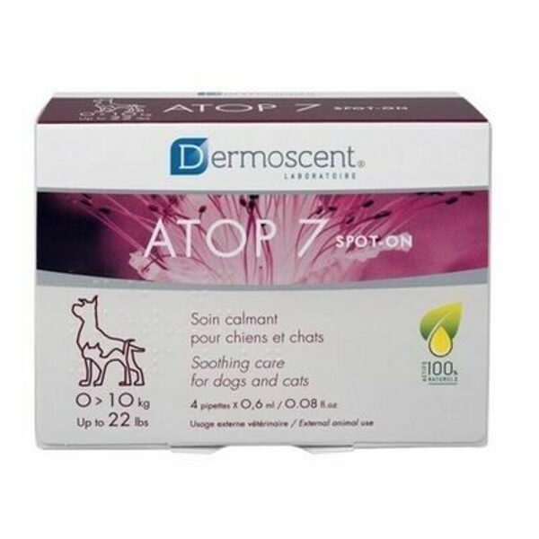 Dermoscent ATOP7® spot-on cats/dogs 0-10kg / 4 pipettes x 0,6ml