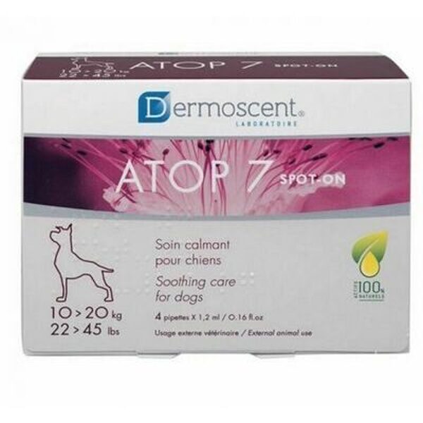 Dermoscent ATOP7® spot-on dogs 10-20kg / 4 pipettes x 1,2ml