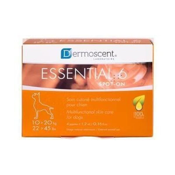 Dermoscent Essential 6® spot-on dogs 10-20kg / 4 pipettes x 1,2ml
