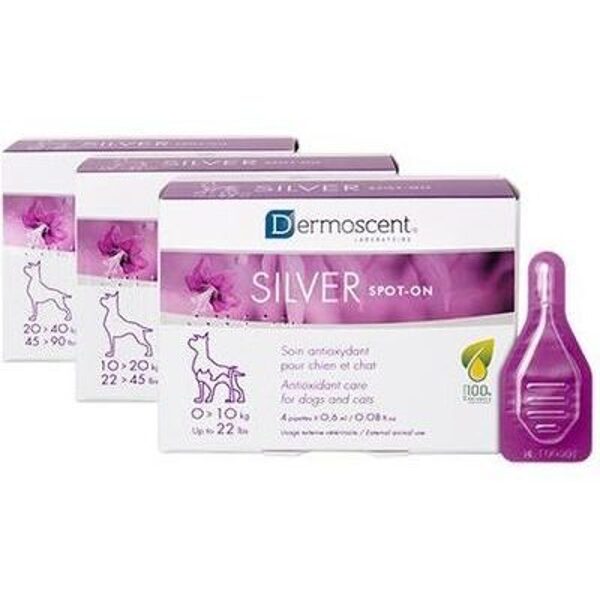 Dermoscent SILVER spot-on dogs 10-20kg / 4 pipettes x 1,2ml