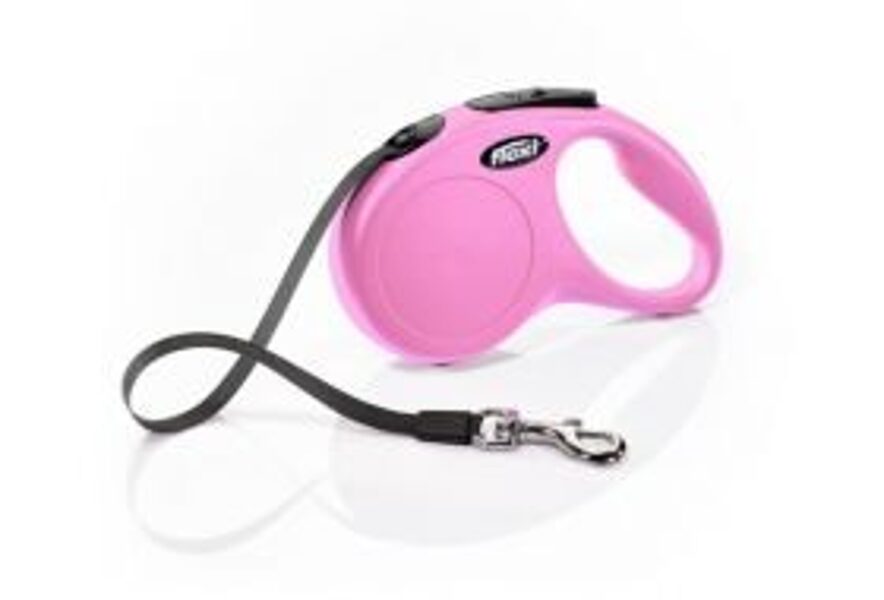 FLEXI PAVADA NEW CLASSIC COMP LENTE M 5M<25KG ROZ.