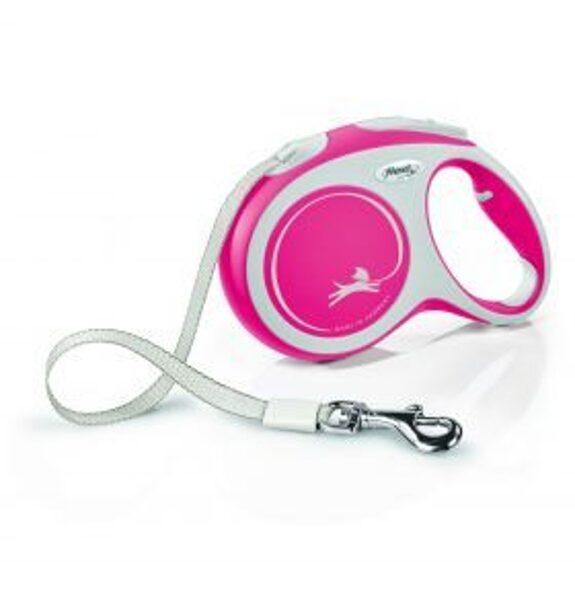 FLEXI PAVADA NEW COMF LENTE M 5M<25KG SARKANA