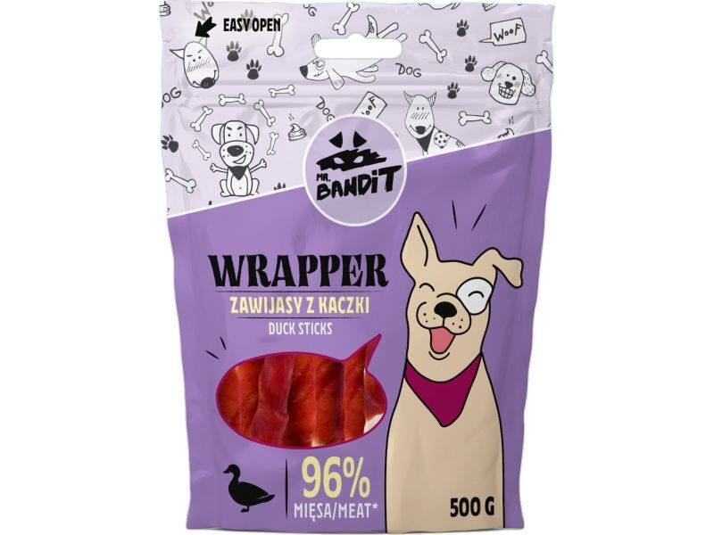 MR.BANDIT WRAPPER DUCK STICKS/TĪTAS PĪLES NŪJIŅAS 500G