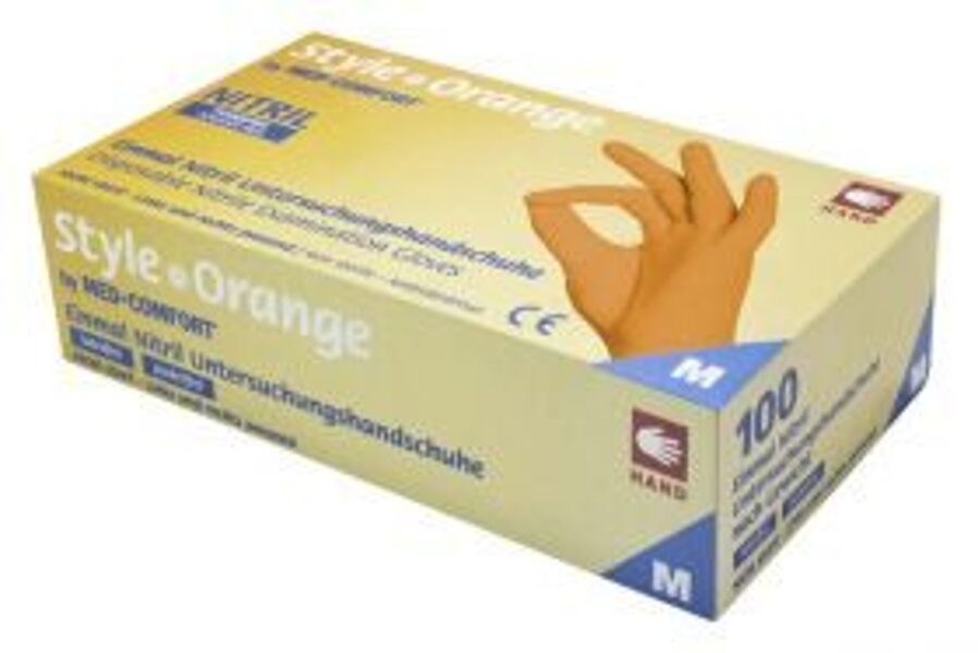 CIMDI NITRILA NEST NEPŪD STYLE M ORANŽI N100 MED-COMF /ORANGE