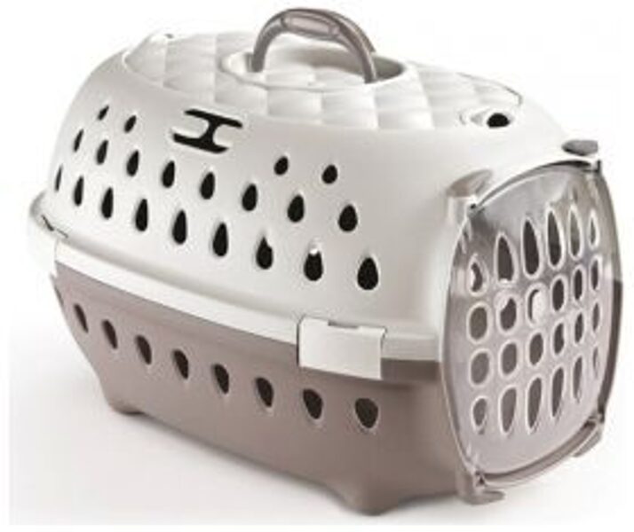 Stefanplast Transp.bokss Travel CHIC (balts/pūderklrems)