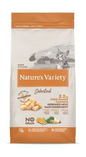 Nature's Variety Cat Selected Kitten Free Range Chicken 7Kg
