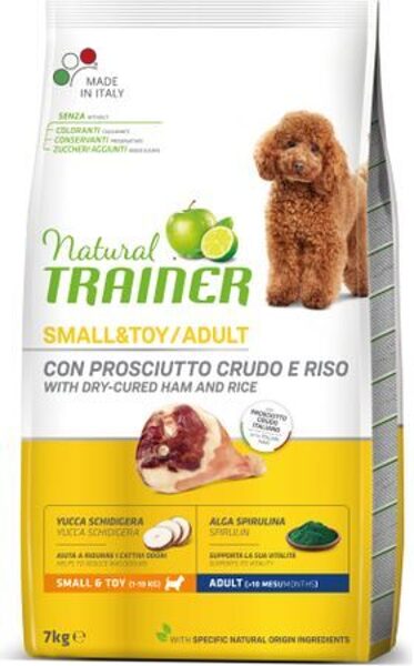NATURAL TRAINER SMALL&TOY ADULT DRY-CURED HAM&RICE 7KG