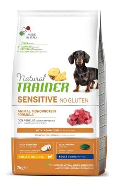 NATURAL TRAINER SENSITIVE NO GLUTEN ADULT MINI LAMB 7KG
