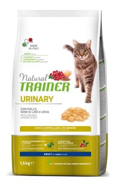 NATURAL TRAINER CAT URINARY ADULT WITH CHICKEN 1.5KG