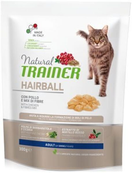 NATURAL TRAINER HAIRBALL ADULT WITH CHICKEN 300G