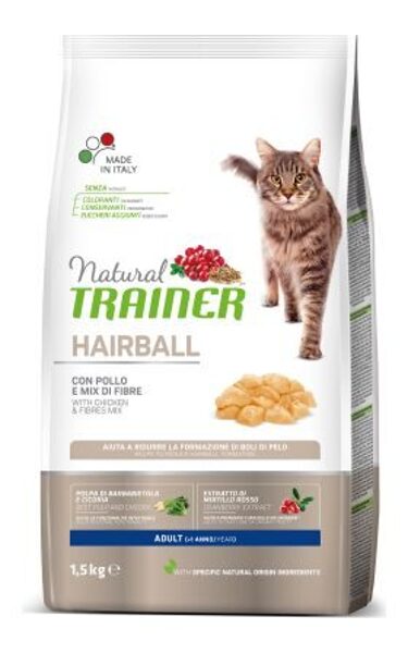 NATURAL TRAINER HAIRBALL ADULT WITH CHICKEN 1.5KG