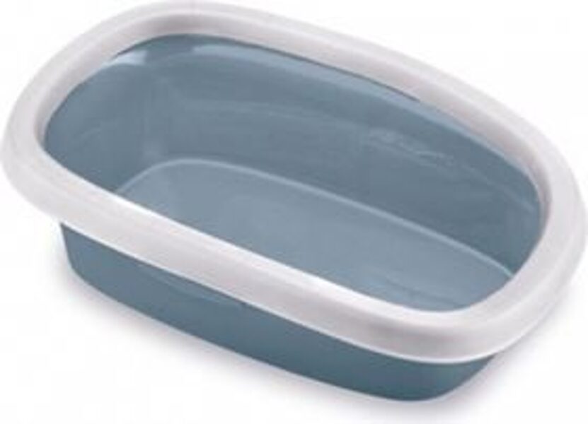 Stefanplast Kaķu tualete SPRINT 10 (tērauda zils./balts)