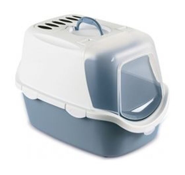 Stefanplast Kaķu tualete CATHY Easy Clean (balts/g.zils)