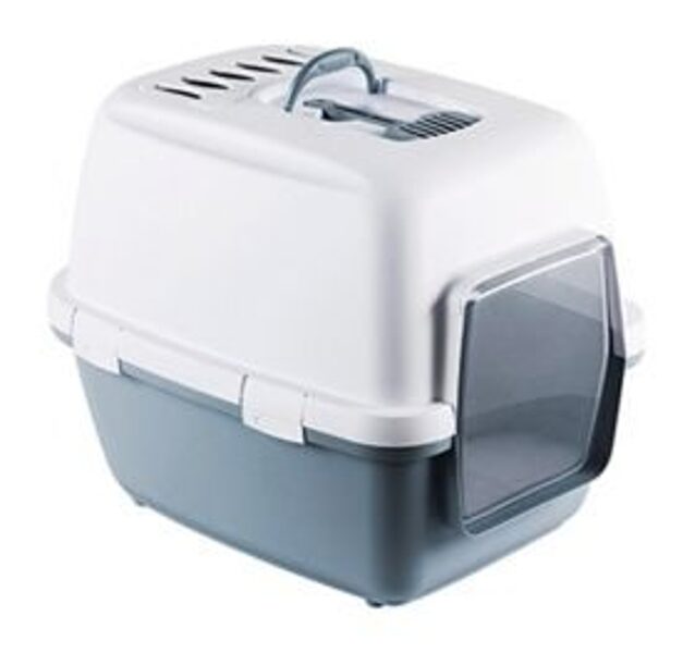 Stefanplast Kaķu tualete CATHY COMFORT (balts/g.zils)