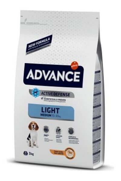 ADVANCE DOG MINI LIGHT 3,0KG - MAZO ŠĶIRŅU SUŅIEM AR LIEKO SVARU (VISTA UN RĪSI)