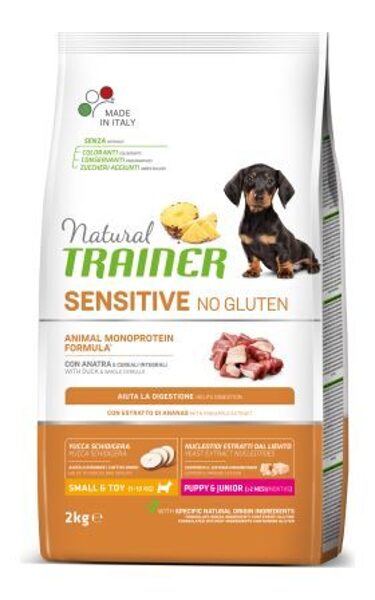 NATURAL TRAINER SENSITIVE NO GLUTEN PUPPY&JUN MINI DUCK 2KG