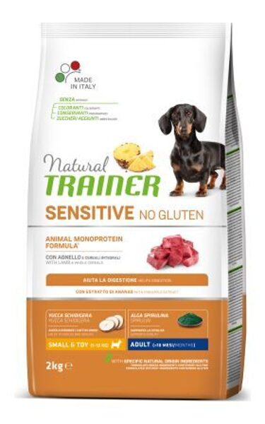 NATURAL TRAINER SENSITIVE NO GLUTEN ADULT MINI LAMB 2KG
