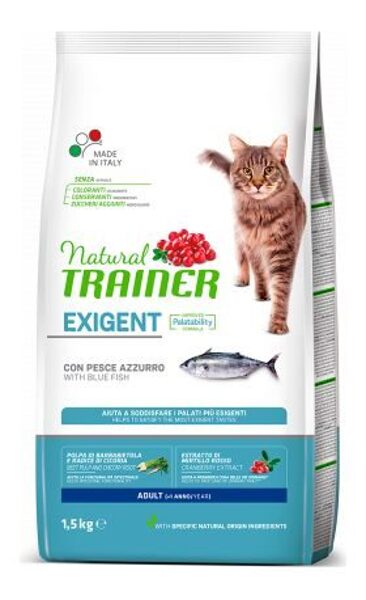 NATURAL TRAINER CAT EXIGENT ADULT WITH BLUE FISH 300g
