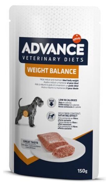ADVANCE VETERINARY DIETS DOG WEIGHT BALANCE 8x150gr 