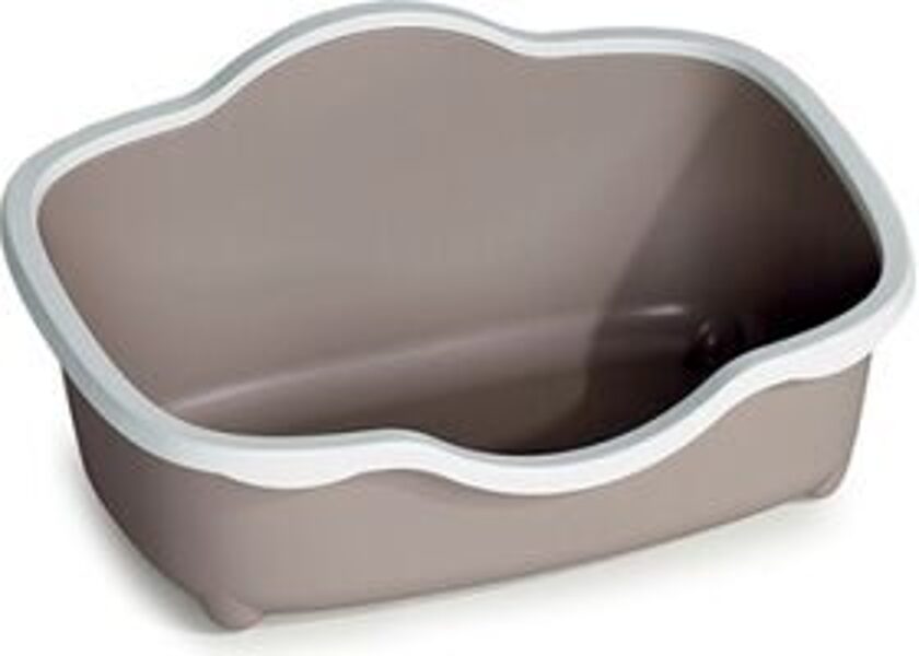 Stefanplast Kaķu tualete TRES CHIC Open (balts/puderbrūns)