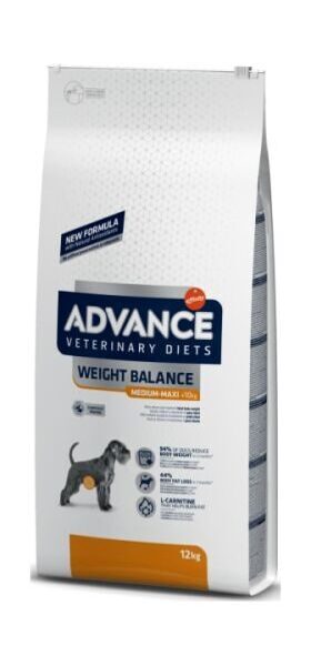 ADVANCE VETERINARY DIETS WEIGHT BALANCE MEDIUM/MAXI 12 kg 