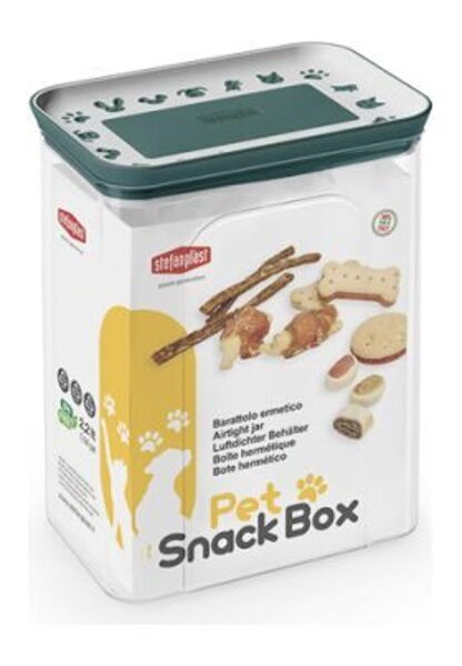 Stefanplast Konteiners gardumiem SNACKBOX 2.2l (balts/angļu zaļš)