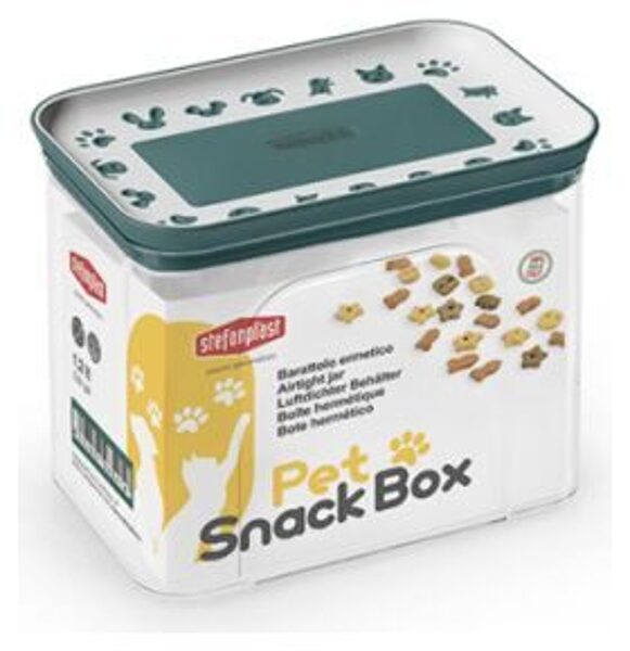 Stefanplast Konteiners gardumiem SNACKBOX 1.2l (balts/angļu zaļš)