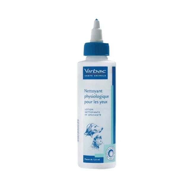 Virbac Physio Eye 125 ml – līdzeklis suņiem/kaķiem acu tīrīšanai 