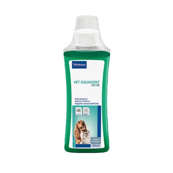 Virbac Aquadent Fr3sh 250 ml – šķīdums suņiem/kaķiem mutes dobuma higiēnai