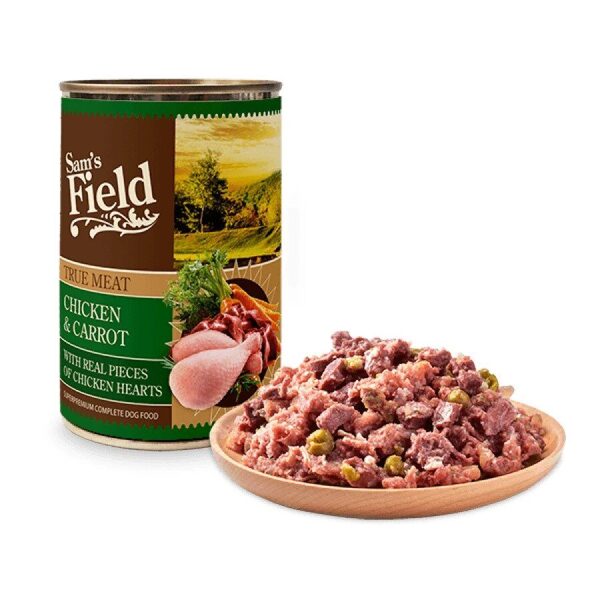Sams Field DOG True Meat Chicken & Carrot 400 g