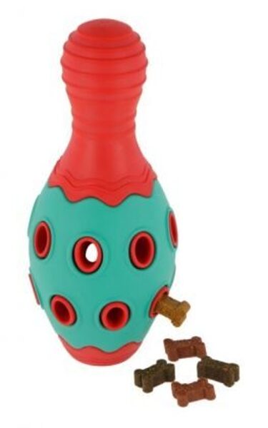 KERBL ROTAĻL TOYFASTIC KONUSS UZPILDĀMS SARKANS/TIRKĪZA 15X