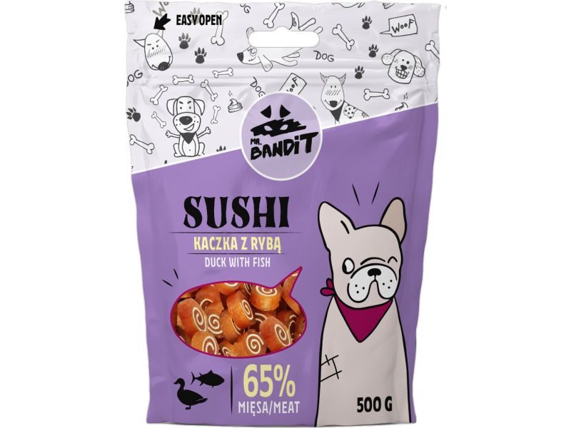 MR.BANDIT SUSHI DUCK/FISH /SUŠI ROLLI PĪLE/ZIVS 500G