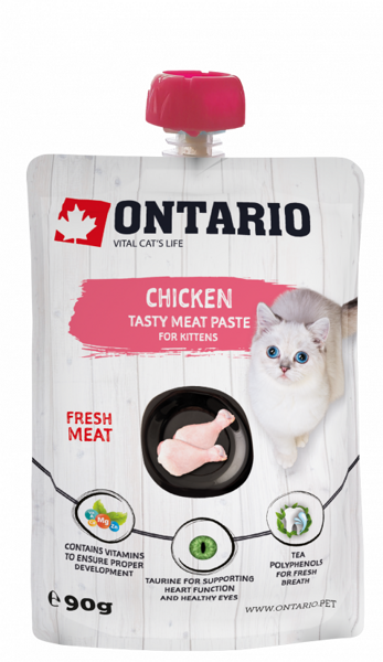 Ontario Kitten Chicken Fresh Meat Paste, 90 g