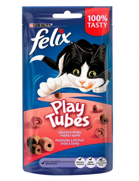 Felix Play Tubes, turkey/ham, 60 g