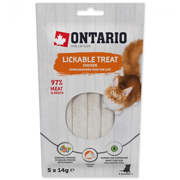 Ontario CAT Lickable Treats Chicken 5 x 14 g