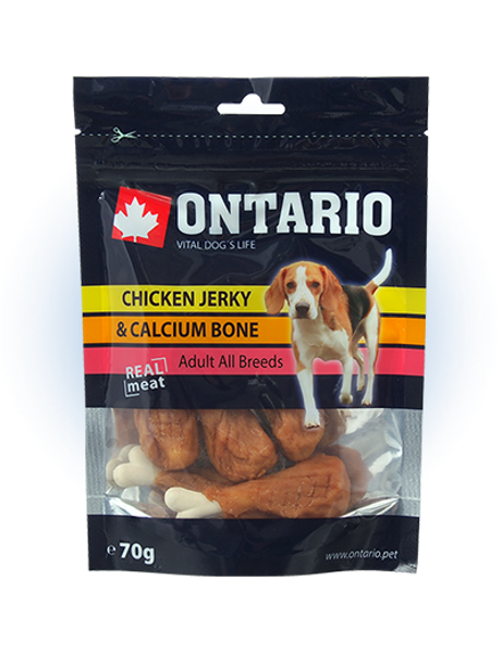 Ontario Chicken Jerky and Calcium Bone, 70 g