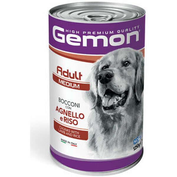 GEMON Dog chunkies Adult MEDIUM with lamb & rice 1.250 kg