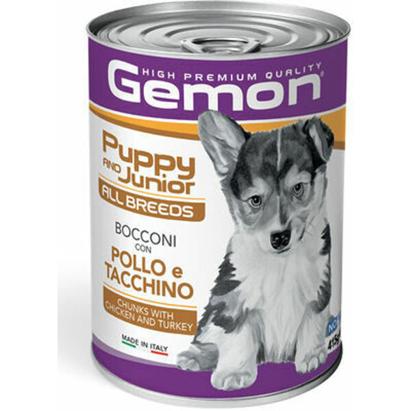 GEMON Dog chunkies Puppy&Junior with chicken & turkey 0.415 kg