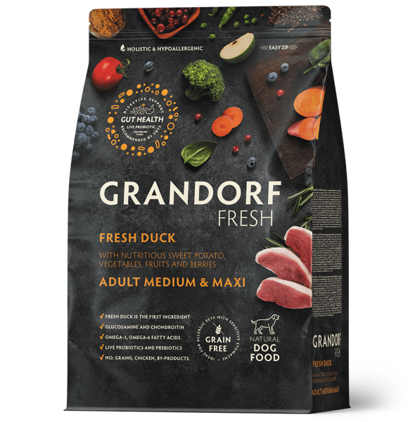 GRANDORF Fresh Duck - Adult Medium & Maxi Breeds - 10 Kg