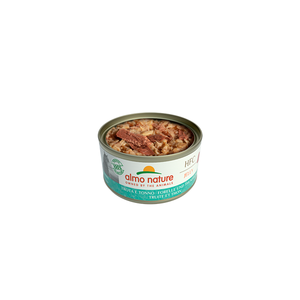 Almo Nature HFC JELLY forele ar tunci želejā, 70gx6
