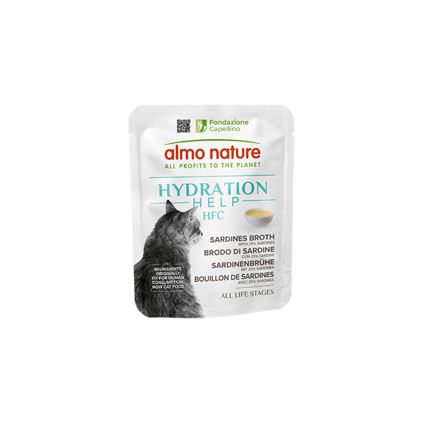 HFC HYDRATION HELP CATS, Sardīņu Buljons ar Sardīnēm, 50g