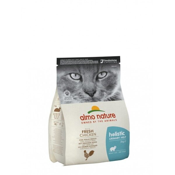 Almo Nature HOLISTIC FUNCTIONAL WITH FRESH MEAT CAT 2kg Urinary help - Chicken/Jutīga urīnceļu sistēma - Vista