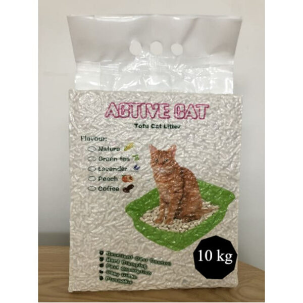 Active Cat Tofu Green Tea No Dabīgām Sojas Šķiedrām 10 Kg