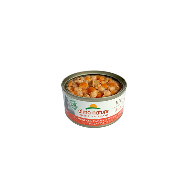 Almo Nature HFC JELLY lasis ar burkāniem želejā, 70gx6