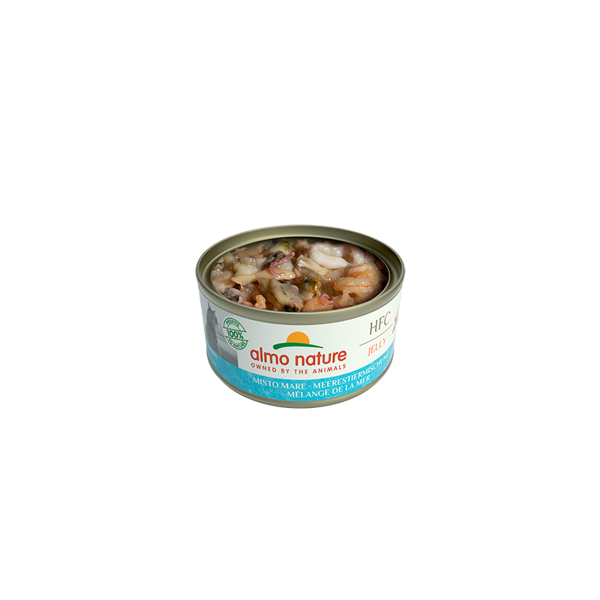 Almo Nature HFC JELLY jūras velšu kokteilis želejā, 70gx6