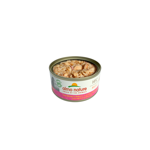 Almo Nature HFC JELLY lasis un vista želejā, 70gx6