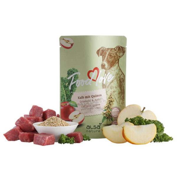 ALSA Nature Food Love Dog Adult Kalb Mit Quinoa - Teļš Ar Kvinoju 300g