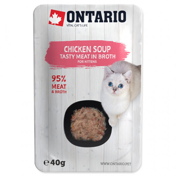 Ontario Kitten Soup Chicken, Carrot & Rice 40g